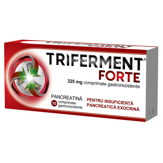 Triferment Forte, 325mg, 10 comprimate, Biofarm