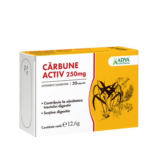 Carbune Activ, 250mg, 30 capsule, Adya Green Pharma 