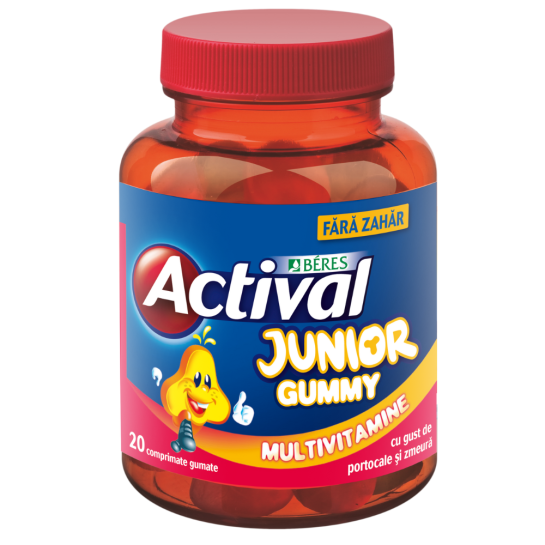 Actival Junior Gummy, 20 comprimate, Beres Pharmaceuticals