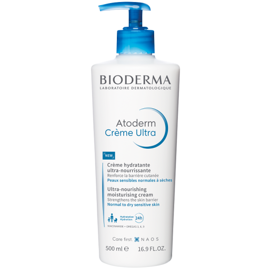 Atoderm Ultra, crema hidratanta pentru fata si corp, 500ml Bioderma