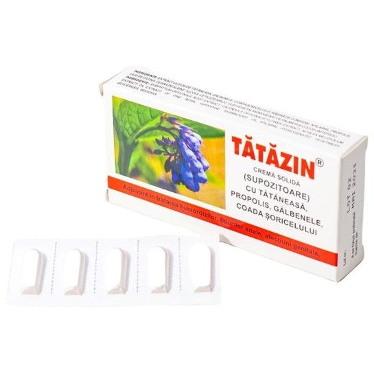 Tatazin supozitoare, 10 bucati, Elzin Plant
