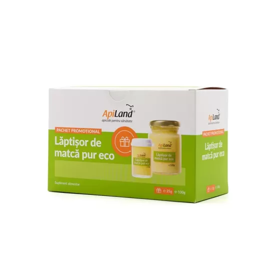Laptisor de matca pur eco, 100g+25g, Apiland