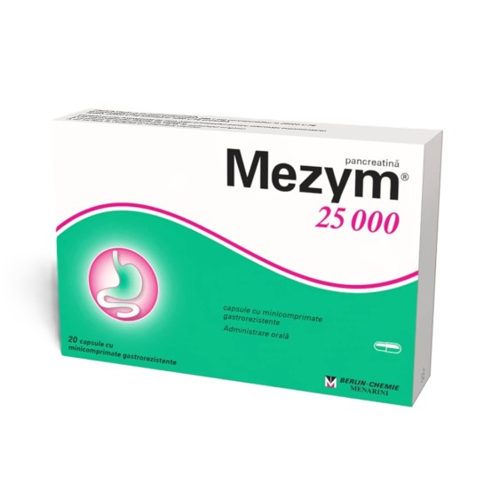Mezym 25000, 20 capsule, Berlin-Chemie