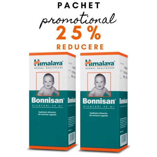 Bonnisan picaturi, 30 + 30ml, 25% reducere la al 2-lea produs, Himalaya