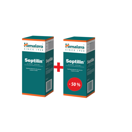 Septilin sirop 200 + 200 ml, 50% reducere la al 2-lea, Himalaya