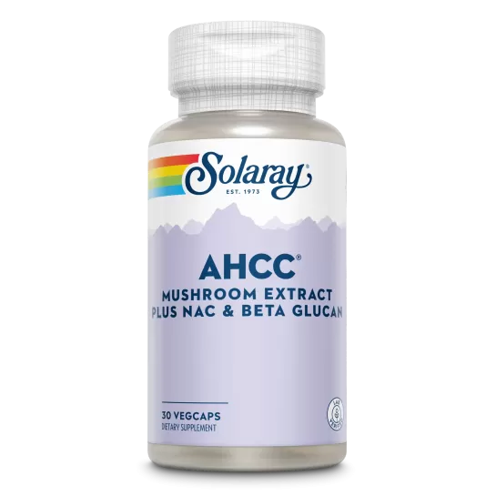 AHCC plus NAC & Beta Glucan Solaray, 30 capsule, Secom