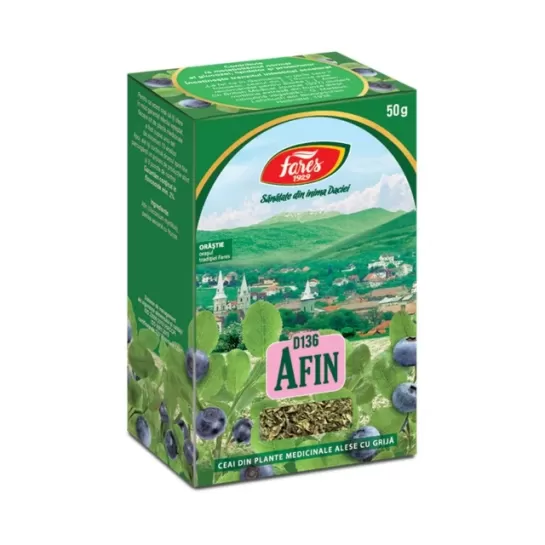 Ceai frunze afin D136, 50g, Fares