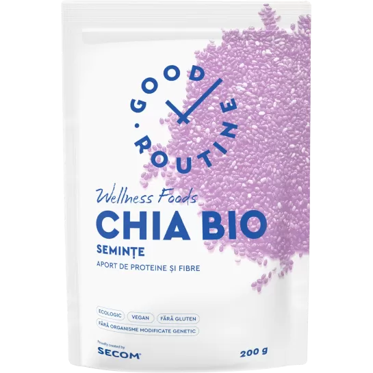 Chia Bio Good Routine, seminte , 200g, Secom