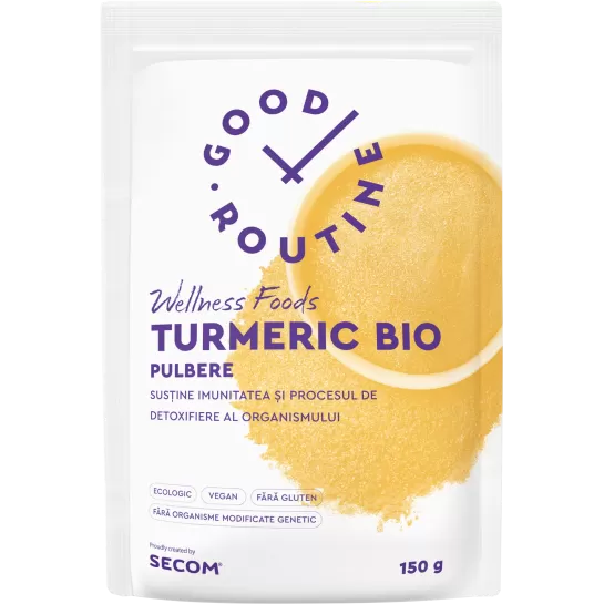 Turmeric Bio Good Routine, pulbere, 150g, Secom