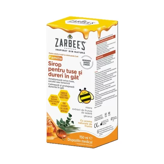 Zarbees, sirop tuse miere, 150ml, Kenvue