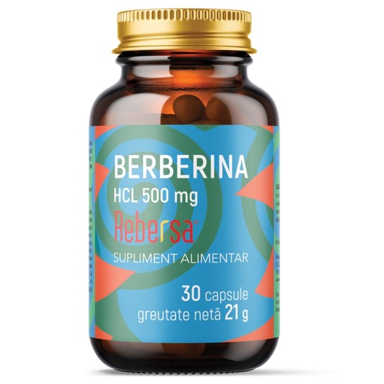Berberina HCL, 500mg, 30 capsule, Remedia