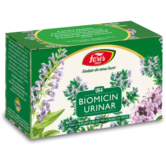 Ceai biomicin urinar U64, 20 plicuri, Fares