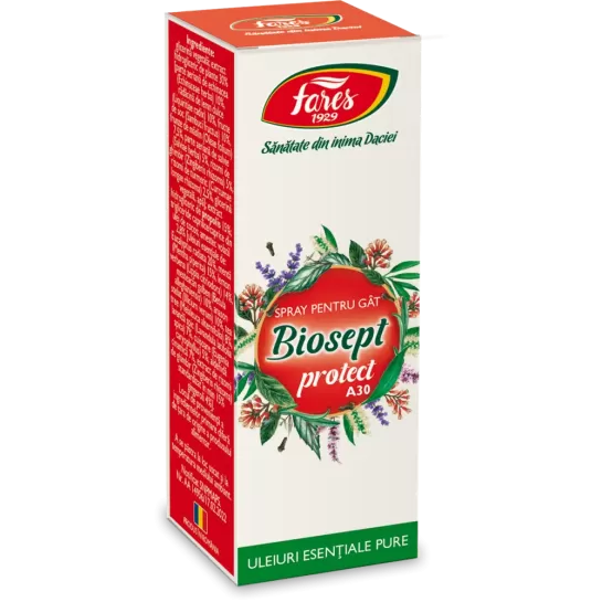 Biosept protect A30, pentru gat spray, 20ml, Fares