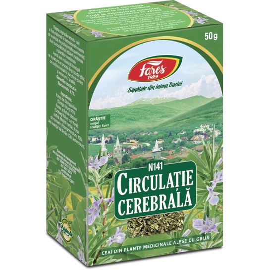 Ceai circulatie cerebrala N141, 50g, Fares