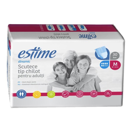 Scutece chilot adult, Estime dinamic M, 30 bucati