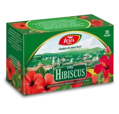 Ceai hibiscus U102, 20 plicuri, Fares