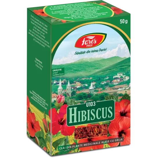 Ceai hibiscus U103, 50g, Fares