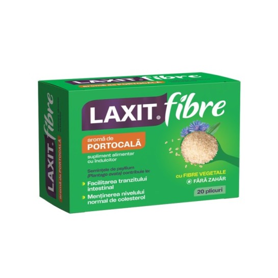 Laxit fibre aroma de portocala, 20 plicuri, Fiterman