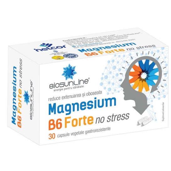 Magnesium B6 Forte No Stress, 30 capsule, Helcor