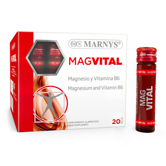 MagVital 375mg Magneziu si Vitamina B6, 20 fiole, 11ml, Marnys