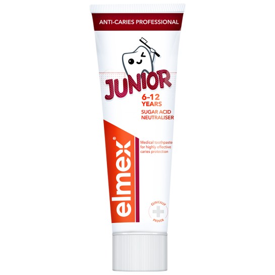 Pasta de dinti Anti-Caries Professional Junior 6-12 ani, 75ml, Elmex 