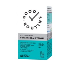 Pure Omega-3 Vegan, Good Routine, 30 capsule gelatinoase moi, Secom