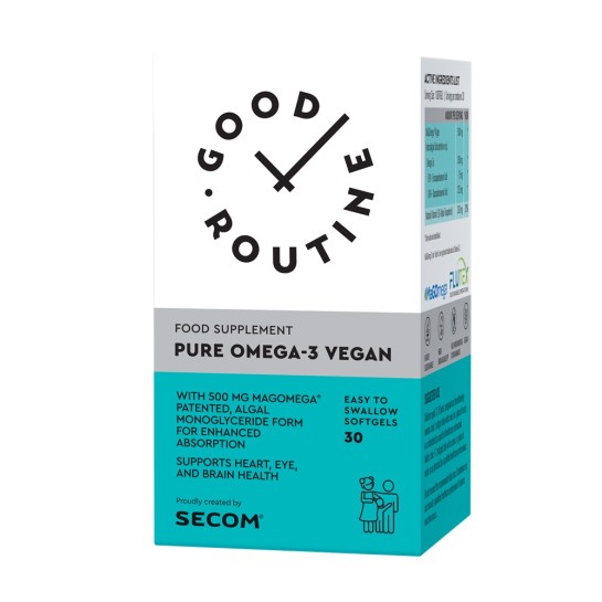 Pure Omega-3 Vegan, Good Routine, 30 capsule gelatinoase moi, Secom