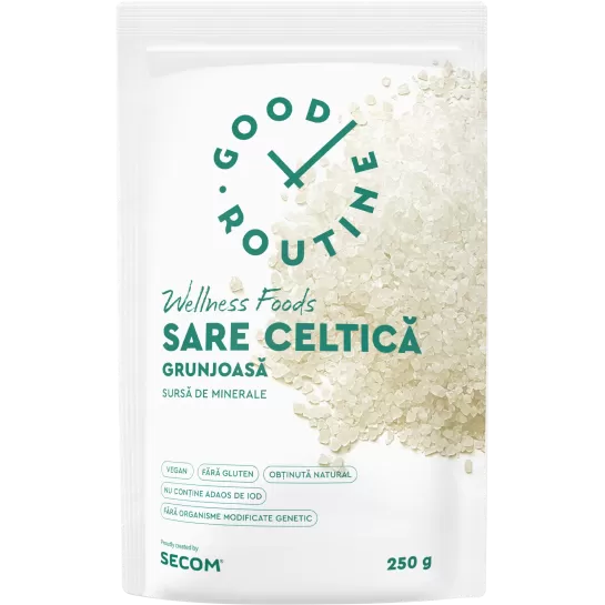 Sare celtica grunjoasa Good Routine, 250g, Secom 