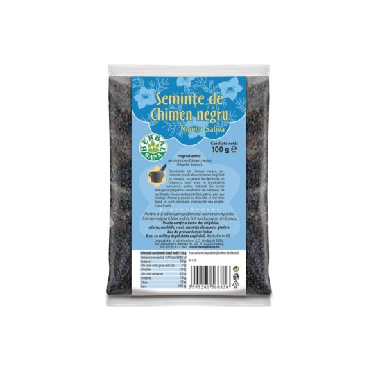 Seminte de chimen negru, 100g, Herbavit