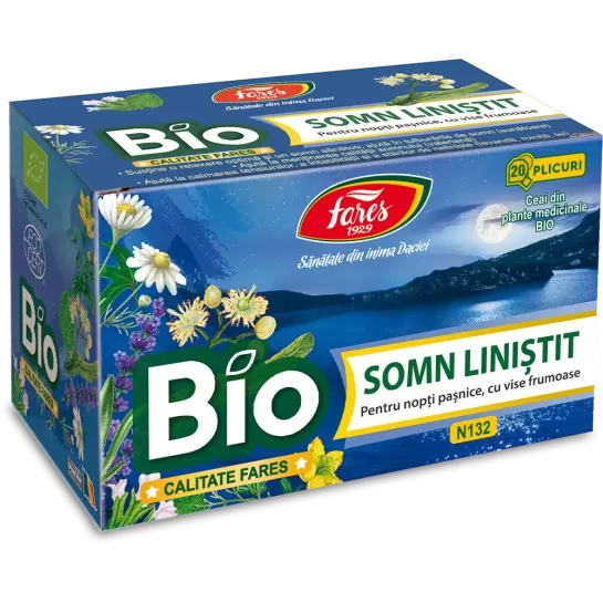 Ceai somn linistit Bio N132, 20 plicuri, Fares