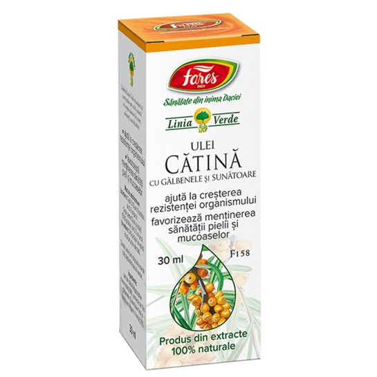 Ulei de catina cu galbenele si sunatoare, F158, 30ml, Fares