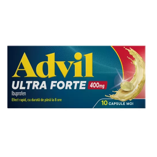 Advil Ultra Forte, 400 mg, 10 capsule, Haleon