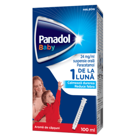 Panadol Baby suspensie orală, 24mg/ml, 100ml, Haleon