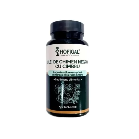 Ulei de chimen negru cu cimbru, 90 capsule moi, Hofigal