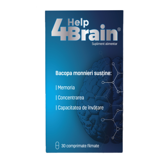 Help 4 Brain, supliment alimentar pentru memorie si concentrare, 30 comprimate, Zdrovit