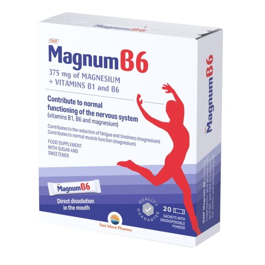 Magnum B6, 20 plicuri, Sun Wave Pharma 