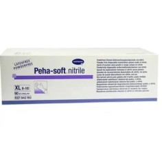 Manusi de examinare Peha-soft nitrile nepudrate albastre, XL, 90 bucati, Hartmann