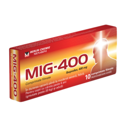 Mig 400, 400mg, 10 comprimate filmate, Berlin-Chemie
