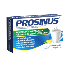 Prosinus 600 mg/12,2 mg pulbere pentru solutie orala, 10 plicuri, Fiterman Pharma