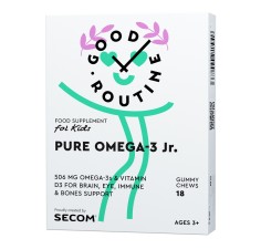 Pure Omega-3 Jr, 18 jeleuri, Secom