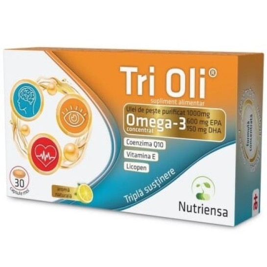 Tri Oli, ulei de peste, 30 capsule moi, Antibiotice
