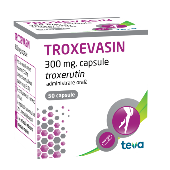 Troxevasin, 300mg, 50 capsule, Teva