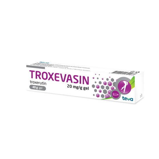 Troxevasin gel, 20mg/g, 40 g, Teva