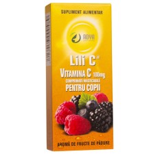 Vitamina C pentru copii cu aroma de fructe de padure Lili C, 100mg, 30 comprimate, Adya Green Pharma
