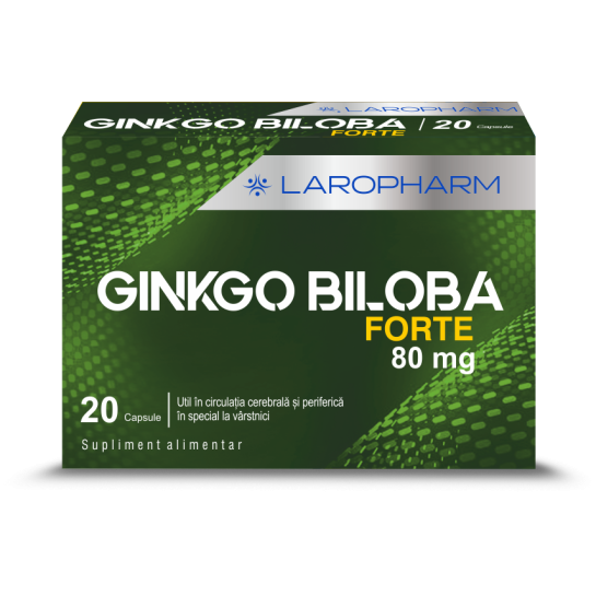 Ginkgo Biloba Forte, 80mg, 20 capsule, Laropharm
