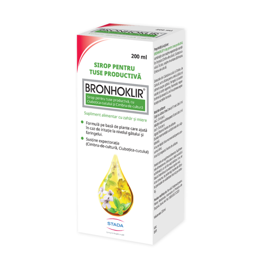 Bronhoklir tuse productiva, 200ml, Stada