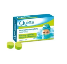 Dopuri din silicon pentru inot adulti, 3 perechi, Quies 