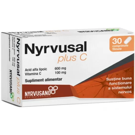 Nyrvusal Plus C, 30 comprimate, Nyrvusano