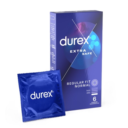 Prezervative Extra Safe, 6 bucati, Durex 