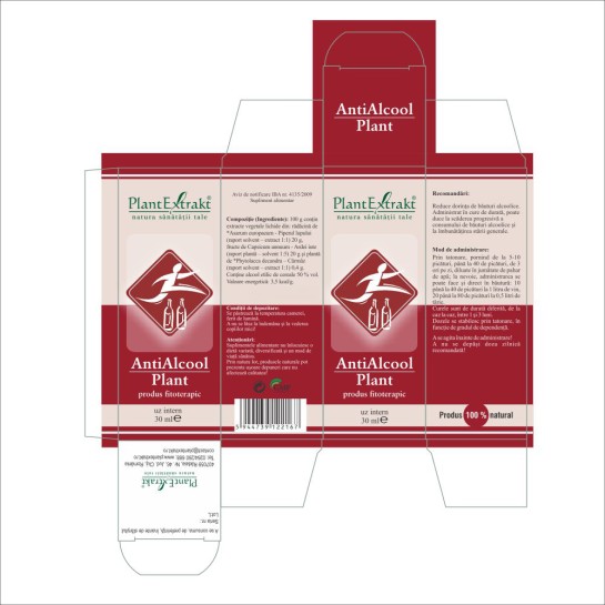 Antialcool plant 30ml, PlantExtrakt